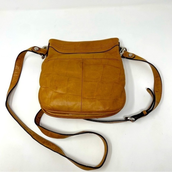 B. Makowsky Studded Leather Crossbody Purse – Cheetah Lining, Adjustable Strap - Picture 2 of 15